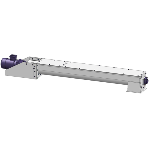 Trough screw conveyors