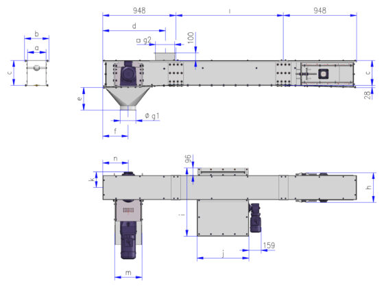 Trough chain conveyors