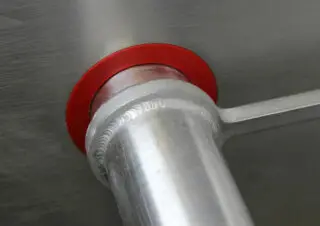 PU shaft sealing ring flat with the front plate