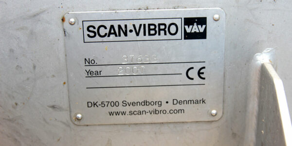 Scan-Vibro vibrating conveyor stainless steel - used