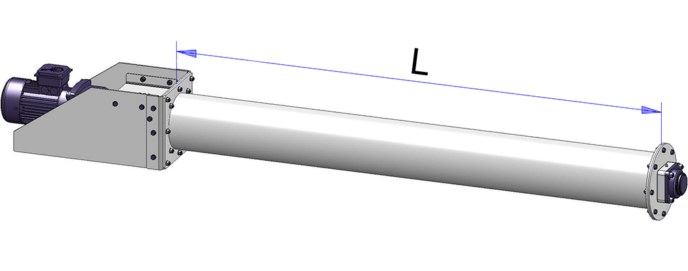 Tubular screw conveyor