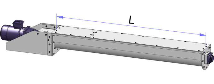 Trough screw conveyor