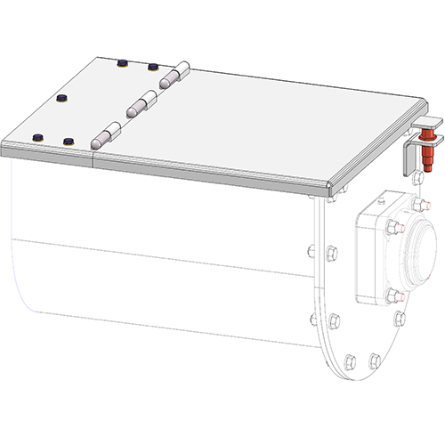 Overflow valve with magnetic safety switch