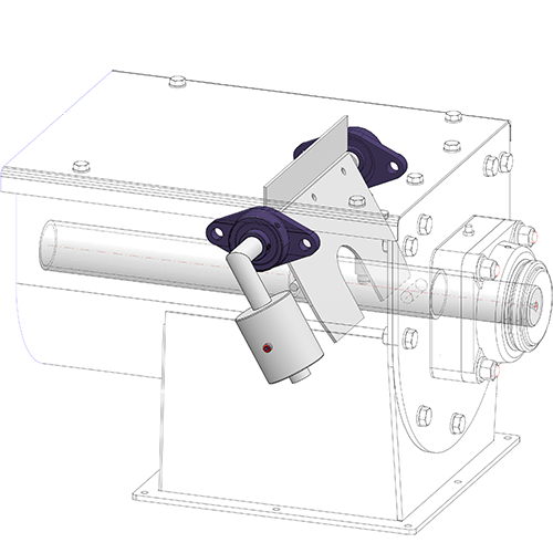 Inside overflow valve with inductive sensor